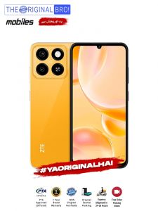 ZTE Blade A55 - 4GB RAM - 128GB Storage - PTA Approved - 12 Months Warranty - Orange - The Original Bro Mobiles - TOB29